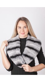 Rex-chinchilla fur collar